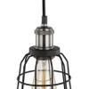 Woodbridge Lighting 18323ATNWL-SW106BK Fulton Black Wire Cage Mini-Pendant W/ST64 Bulb view 4