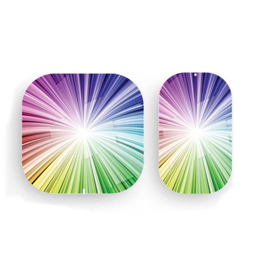 MightySkins Skin Compatible with Eero Home WiFi System + 1 Beacon - Rainbow Explosion | Protective, Durable, and Unique Vinyl Decal wrap Cover | Easy to Apply, Remove | Made in The USA