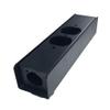 PB1A-2X1DUP-BK Steel Project Box Pre-Punched for 2 xlr's and 1 Duplex view 1