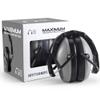 Pro For Sho 34dB NRR Hearing Protection Ear Muffs  Highest NRR Compact Design Ear Protection for Loud Events & Sensory Use (Grey) view 1