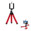 AKOAK Mini Camera Tripod, Portable and Flexible Tripod with Cell Phone Holder Clip, Standard 1/4 Screw Suited for General Camera and Adjustable Clip Suited for The Mobile Phone Under 6 Inch,Red view 1