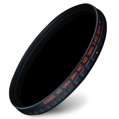 Zomei 52mm HD Ultra Slim 18 Layer Multi-Coated ND2-ND400 Fader Variable Neutral Density Lens Filter Adjustable ND Filter German Schott Optical Glass