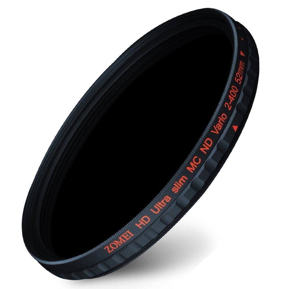 Zomei 52mm HD Ultra Slim 18 Layer Multi-Coated ND2-ND400 Fader Variable Neutral Density Lens Filter Adjustable ND Filter German Schott Optical Glass