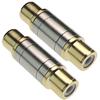 CESS Gold RCA Female to RCA Female Coupler Adapter Connector (2 Pack) view 1