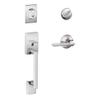 SCHLAGE F60 CEN 625 LAT Century Single Cylinder Handle Set and Latitude Lever, Bright Chrome view 1