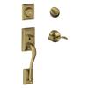 SCHLAGE Addison Single Cylinder Handleset and Left Hand Accent Lever, Antique Brass (F60 ADD 609 Acc LH) view 1