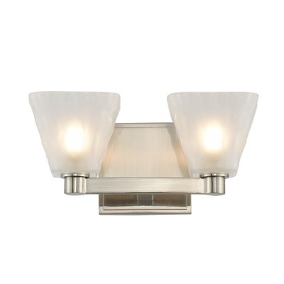 Kalco 316332GN Weston Vanity, 2-Light LED 6 Total Watts, Glazed Nickel