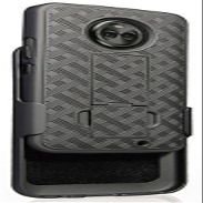 Motorola Moto Z3 Case,Motorola Moto Z3 Play Case, Belt Clip Holster Cover Shell Kickstand Criss Cross Black New Plaid Design for Motorola Moto Z3 Play