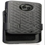 Motorola Moto Z3 Case,Motorola Moto Z3 Play Case, Belt Clip Holster Cover Shell Kickstand Criss Cross Black New Plaid Design for Motorola Moto Z3 Play