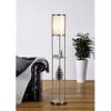 Artiva USA Exeter Durable Glass Display Shelf Floor Lamp view 1