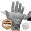NoCry Cut Resistant Gloves Food Grade with Grip Dots for Superb Grip - Breathable & Lightweight Cutting Gloves for Chefs - Ambidextrous - Cut Resistant Kitchen Gloves for Cutting or Woodworking Gloves view 1