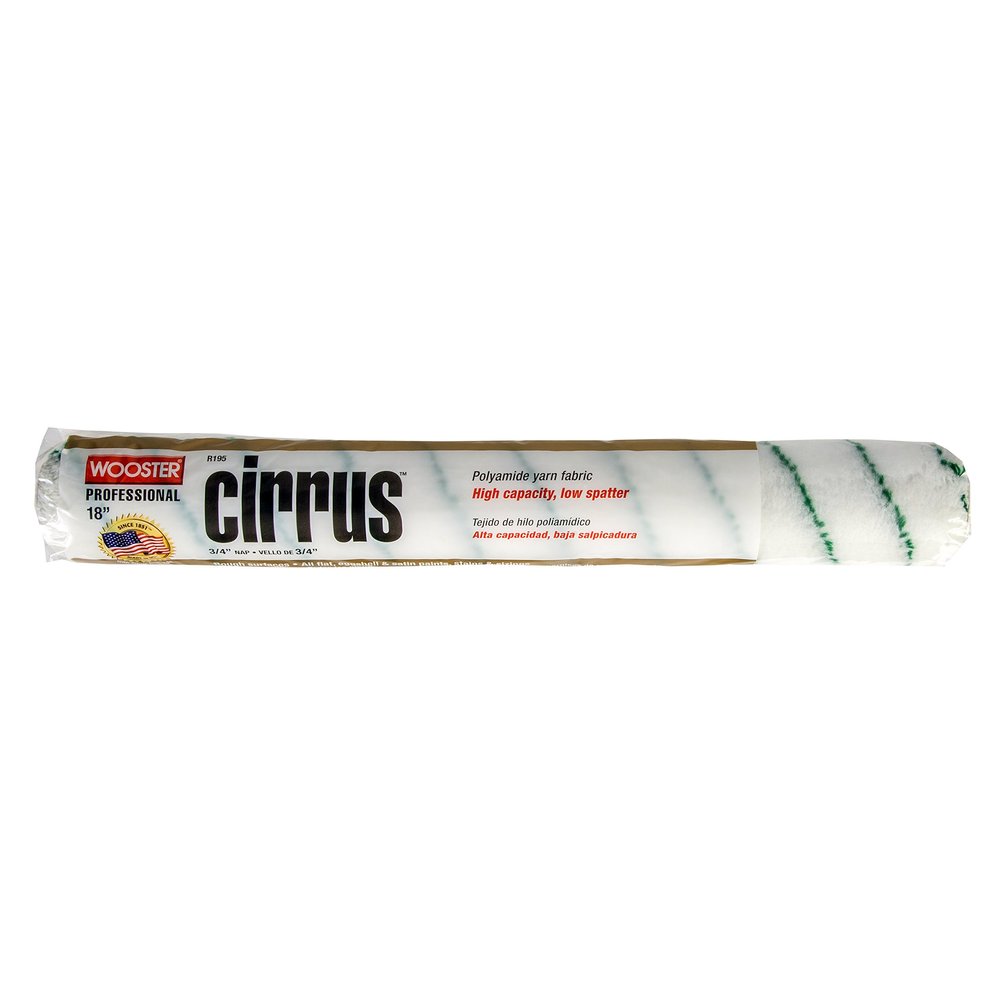 Wooster Brush R195-18 Cirrus Nap Roller, 3/4-Inch