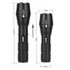 AuKvi TC1200 Tactical Flashlight 3000 Lumens Zoomable 5 Modes for Hurricane Camping Hiking etc (2-Pack) view 2