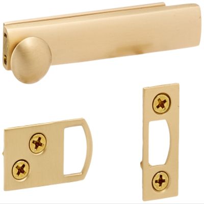 Baldwin 0321033 Surface Bolt, Vintage Brass