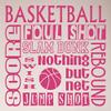 24"x24" Basketball Sayings Foul Shot Score Slam Dunk Nothing But Net Swish Jump Shot Rebound Game Wall Decal Sticker Art Mural Home Dcor view 1