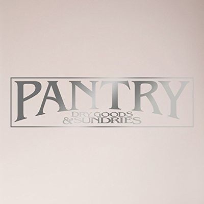24"x6" Pantry Sign Dry Goods and Sundries Sign Kitchen Door Food Wall Decal Sticker Art Mural Home Dcor