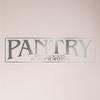 24"x6" Pantry Sign Dry Goods and Sundries Sign Kitchen Door Food Wall Decal Sticker Art Mural Home Dcor view 1