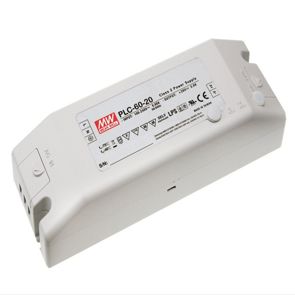 MW Mean Well PLC-60-12 12V 5A 60W Single Output LED Power Supply with PFC