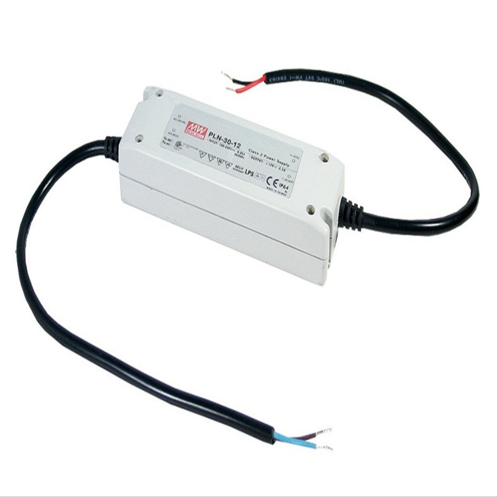 MW Mean Well PLN-30-9 9V 3.3A 29.7W Single Output LED Switching Power Supply with PFC
