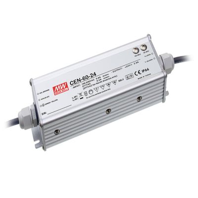 LED Driver Enclosed Switching Power Supply PFC 24 Volts 2.5 Amps 60 Watts
