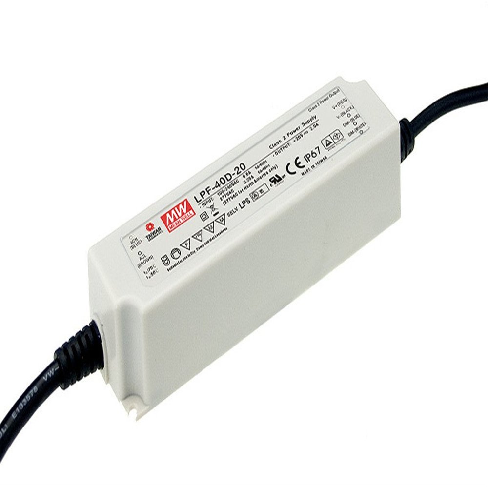 MW Mean Well LPF-40D-15 15V 2.67A 40.08W Single Output Switching with PFC LED Power Supply