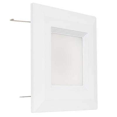 Westgate Lighting 9 Watt 4" Inch Recessed Lighting Kit with Baffle Trim - Square Shaped LED Retrofit Downlight - Premium Dimmable Light Fixture - Best Ceiling Lights - (1 Pack 3000K Soft White)