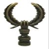 Royal Designs Laurel Wreath Lamp 2.75" Lamp Finial for Lamp Shade, Antique Brass view 1