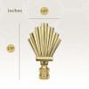 Royal Designs F-5013PB-2 Art Deco Motif Lamp Finial For Lamp Shade, Polished Brass view 3