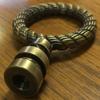 Royal Designs Rope Wreath 2.25" Lamp Finial for Lamp Shade, Antique Brass - Set of 2 view 2