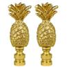 Royal Designs Trendy Resort Pineapple 2.75" Lamp Finial for Lamp Shade, Polished Brass - Set of 2 view 1