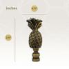 Royal Designs Trendy Resort Pineapple 2.75" Lamp Finial for Lamp Shade, Antique Brass view 3