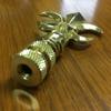 Royal Designs Fleur De Lis 3.25" Lamp Finial for Lamp Shade, Polished Brass view 2