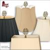Royal Designs Hand Carved Caste Floral 3" Lamp Finial for Lamp Shade, Polished Brass - Set of 2 view 4