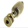 Royal Designs Button Lamp Finial for Lamp Shade, 2.5 Inch High, Polished Brass - Set of 2 view 2