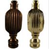 Royal Designs Button Lamp Finial for Lamp Shade, 2.5 Inch High, Polished Brass - Set of 2 view 4