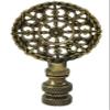 Royal Designs Mandala Filigree 2.5" Lamp Finial for Lamp Shade, Antique Brass view 1