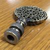 Royal Designs Mandala Filigree 2.5" Lamp Finial for Lamp Shade, Antique Brass view 2