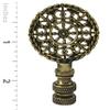 Royal Designs Mandala Filigree 2.5" Lamp Finial for Lamp Shade, Antique Brass view 3