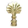 Royal Designs, Inc. Seashell 2.25" Lamp Finial for Lamp Shade, Polished Brass view 1