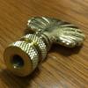 Royal Designs, Inc. Seashell 2.25" Lamp Finial for Lamp Shade, Polished Brass view 2