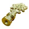Royal Designs Vintage Key Design 3.25" Lamp Finial for Lamp Shade (Polished Brass) - Single view 4