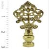 Royal Designs Vintage Key Design 3.25" Lamp Finial for Lamp Shade, Polished Brass - Set of 2 view 3
