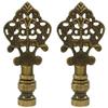 Royal Designs F-5010AB-2 Vintage Key Design Lamp Finial for Lamp Shade- Antique Brass Set of 2 view 1