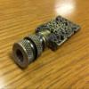 Royal Designs Rectangle Center Cross Filigree 2.5" Lamp Finial for Lamp Shade, Antique Brass view 2