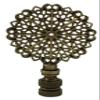 Royal Designs Traditional European Filigree 3" Lamp Finial for Lamp Shade, Antique Brass view 1