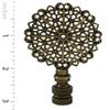 Royal Designs Traditional European Filigree 3" Lamp Finial for Lamp Shade, Antique Brass - Set of 2 view 3