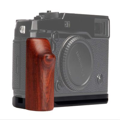 WEPOTO XPRO2 Camera Hand Grip with Wooden Side Handle & Arca-Swiss Plate for Fujifilm X-PRO2 Camera -Aluminium Padauk (GP-XPRO2-R)