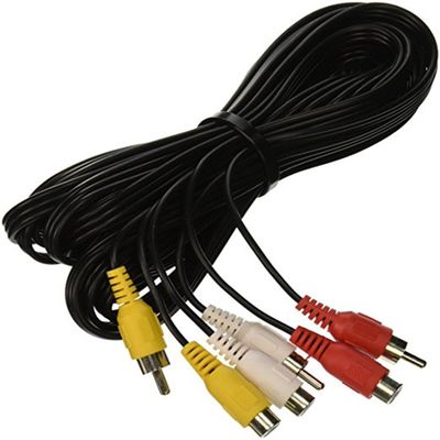 MXXGMYJ MagicW 10ft 3 Rca Male to 3 Rca Female Audio Video Extension Cable 3RCA Male to Female Audio Composite Extension Video Cable DVD AV TV UK
