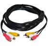 MXXGMYJ MagicW 10ft 3 Rca Male to 3 Rca Female Audio Video Extension Cable 3RCA Male to Female Audio Composite Extension Video Cable DVD AV TV UK view 2