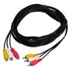 MXXGMYJ MagicW 10ft 3 Rca Male to 3 Rca Female Audio Video Extension Cable 3RCA Male to Female Audio Composite Extension Video Cable DVD AV TV UK view 3